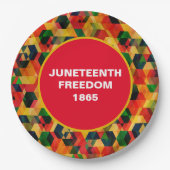 Juneteenth Paper Borden Papieren Bordje (Voorkant)