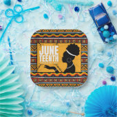 Juneteenth Paper Borden Papieren Bordje (Feest)