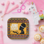 Juneteenth Paper Borden Papieren Bordje (Feest)