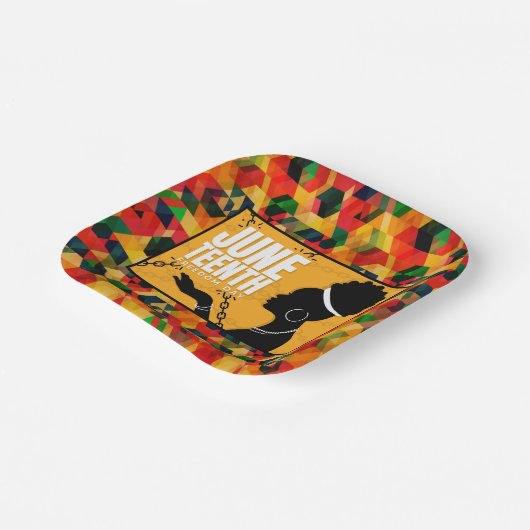 Juneteenth Paper Borden Papieren Bordje (Gebogen)