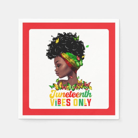 Juneteenth papieren servet (Voorkant)