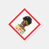 Juneteenth papieren servet (Hoek)