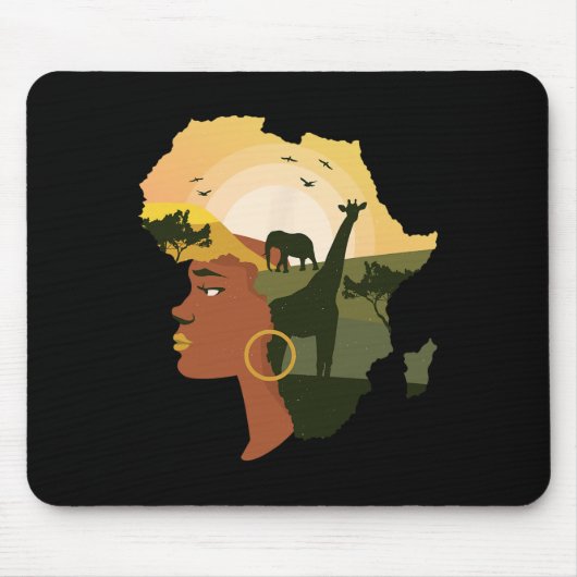 Juneteenth Party voor Pan-Afrikaanse Decor Afro Am Muismat (Voorkant)