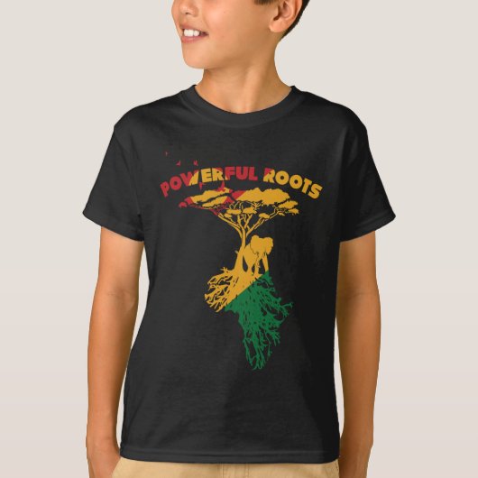 Juneteenth Party voor Pan-Afrikaanse Decor Afro Am T-shirt (Voorkant)