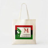 JUNETEENTH | Power Fist | MONOGRAM Tote Bag (Voorkant)