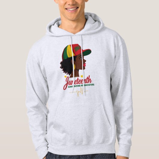 Juneteenth Pride – 1865 Erfgoed Hulde Hoodie (Voorkant)