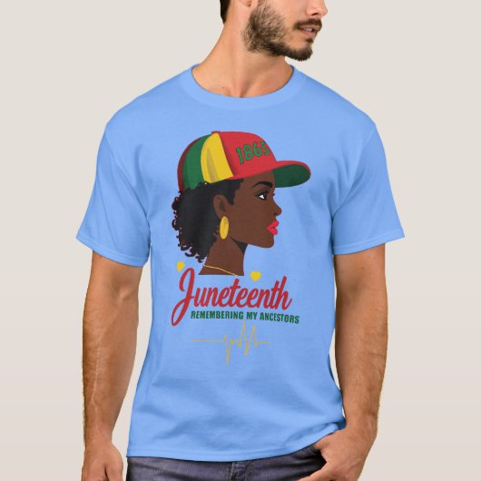 Juneteenth Pride – 1865 Erfgoed Huldiging T-shirt (Voorkant)
