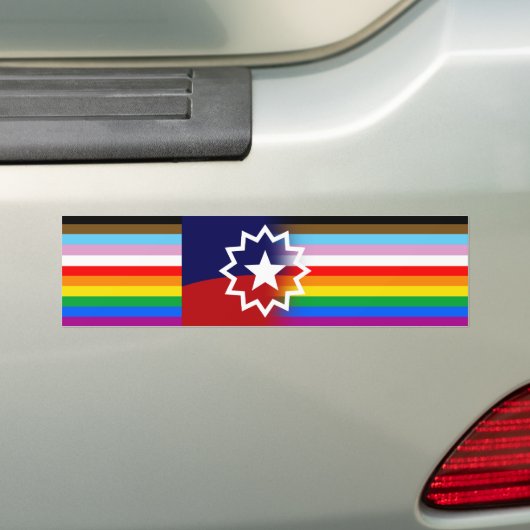 Juneteenth Pride LGBTQ Bumpersticker (Op auto)
