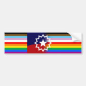 Juneteenth Pride LGBTQ Bumpersticker (Voorkant)