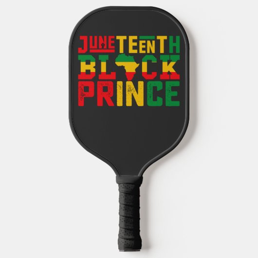 Juneteenth Prins die de Zwarte Vrijheid viert Pickleball Paddle (Voorkant)