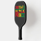 Juneteenth Prins die de Zwarte Vrijheid viert Pickleball Paddle (Links)