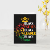 Juneteenth Proud Black Mannen Vaders Day Black His Kaart (Gele Bloem)