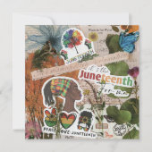 Juneteenth Queen Flat Wenskaart (Voorkant)