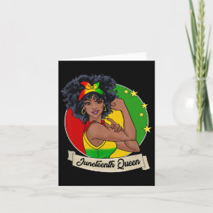 Juneteenth Queen Melanin Black Girl Magic Women Gi Kaart