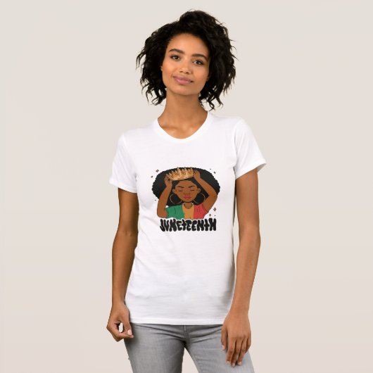 Juneteenth Queen T-Shirt (Voorkant volledig)