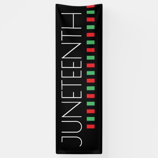 Juneteenth Red Black Freedom Celebration Spandoek (Verticaal)