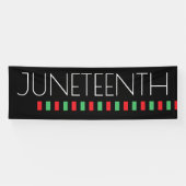 Juneteenth Red Black Freedom Celebration Spandoek (Horizontaal)
