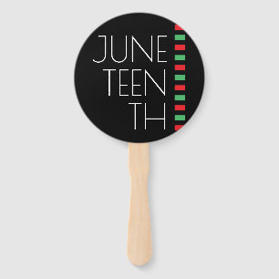 Juneteenth Red Black Green Celebration Handwaaier