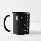 Juneteenth Red Black Green Holiday Mok (Links)