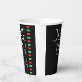 Juneteenth Red Black Green Holiday Papieren Bekers (Links)