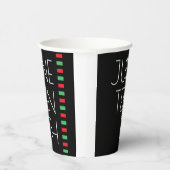 Juneteenth Red Black Green Holiday Papieren Bekers (Rechts)