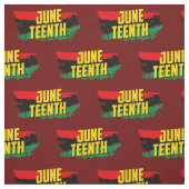 Juneteenth Red Yellow Green Black Paint Stripes Stof (Swatch)