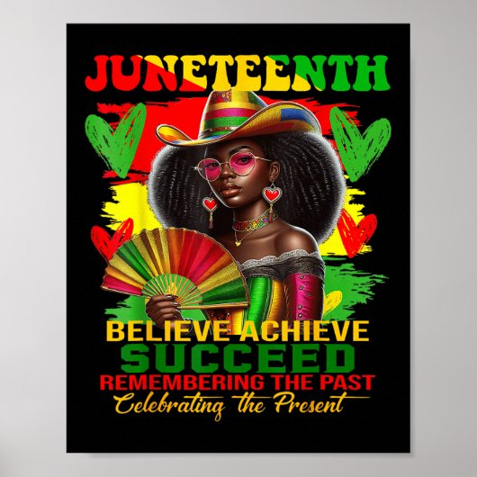 Juneteenth Remembering The Past Celebrating The Pr Poster (Voorkant)