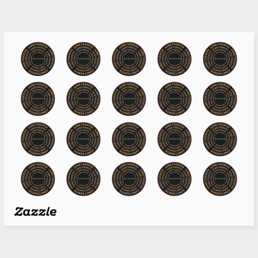 Juneteenth Ronde Sticker (Vel)