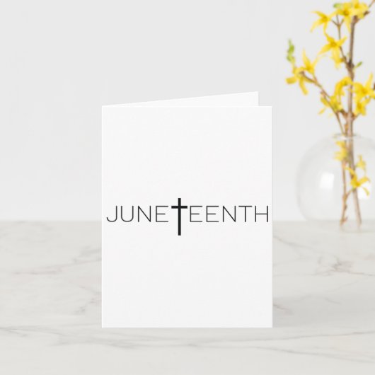 Juneteenth S - Vier Juneteenth - Juneteenth T Kaart (Gele Bloem)