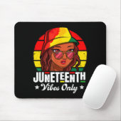 Juneteenth sfeer alleen Afro-Amerikaanse vrouwen Muismat (Met muis)