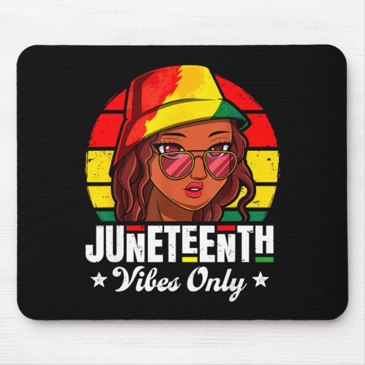 Juneteenth sfeer alleen Afro-Amerikaanse vrouwen Muismat (Voorkant)