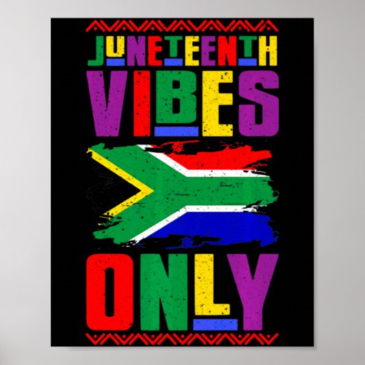 Juneteenth sfeer alleen sinds 1865 Afro-Amerikaans Poster (Voorkant)