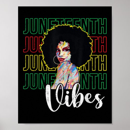 Juneteenth-sfeer Vrijheid - 19 juni 1865 Afrikaans Poster (Voorkant)