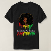 Juneteenth Shirt Women African American Black Wome (Design voorkant)