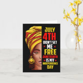 Juneteenth Shirten Vrouwen Juneteenth African Amer Kaart (Gele Bloem)