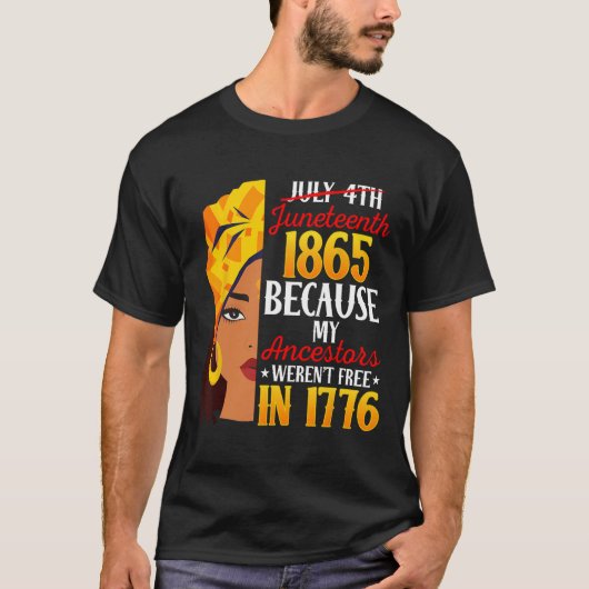 Juneteenth Shirten Vrouwen Juneteenth African Amer T-shirt (Voorkant)