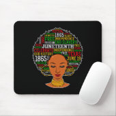 Juneteenth Shirten Vrouwen Juneteenth Afro Junetee Muismat (Met muis)