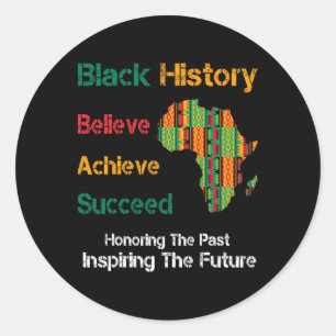 Juneteenth Shirten Vrouwen Mannen Afrika Kaart Ken Ronde Sticker