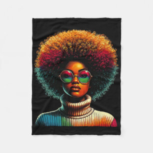 Juneteenth Shirten Vrouwen Zwart Geschiedenis Drug Fleece Deken