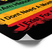 Juneteenth-shirts voor vrouwen mannen Afrikaanse k Poster (Hoek)