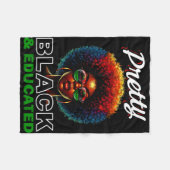 Juneteenth-shirts vrouwen zwarte geschiedenis zwar fleece deken (Voorkant (Horizontaal))