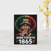 Juneteenth-shirts zwarte trots afro mannen vrouwen kaart (Gele Bloem)