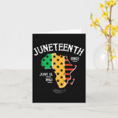 Juneteenth sinds 1865 Afro-Amerikaans Kaart (Gele Bloem)