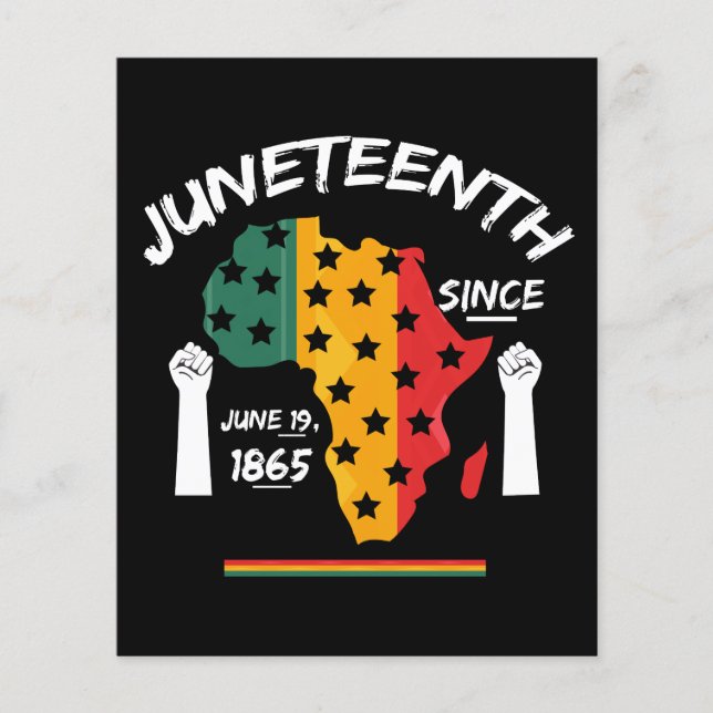 Juneteenth Sinds 19 juni 1865 T-shirt Gratis Ish (Voorkant)