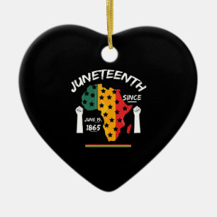 Juneteenth Sinds 19 Juni 1865 T-shirt Gratis Ish Keramisch Ornament