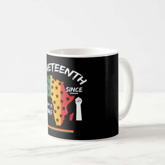 Juneteenth Sinds 19 Juni 1865 T-shirt Gratis Ish Koffiemok (Voorkant rechts)