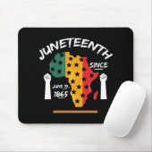 Juneteenth Sinds 19 juni 1865 T-shirt Gratis Ish Muismat (Met muis)