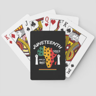 Juneteenth Sinds 19 juni 1865 T-shirt Gratis Ish Pokerkaarten