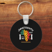 Juneteenth Sinds 19 juni 1865 Vrijheid Quote Sleutelhanger (Voorkant)