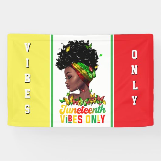 Juneteenth-spandoek Spandoek (Horizontaal)